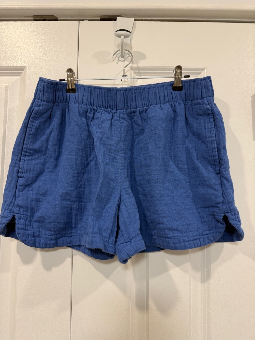 Old Navy High-Waist Blue Cotton Lounge Shorts